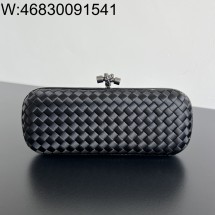 징 팩토리 보테가베네타 놋 717622 25*10*5cm 블랙 실크 명주 8651