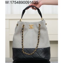 [JD] 샤넬 25A 버킷백 체인 골드 메탈 이음 그레이 33*29*11cm