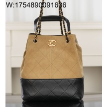 [JD] 샤넬 25A 버킷백 체인 골드 메탈 이음 카키 33*29*11cm