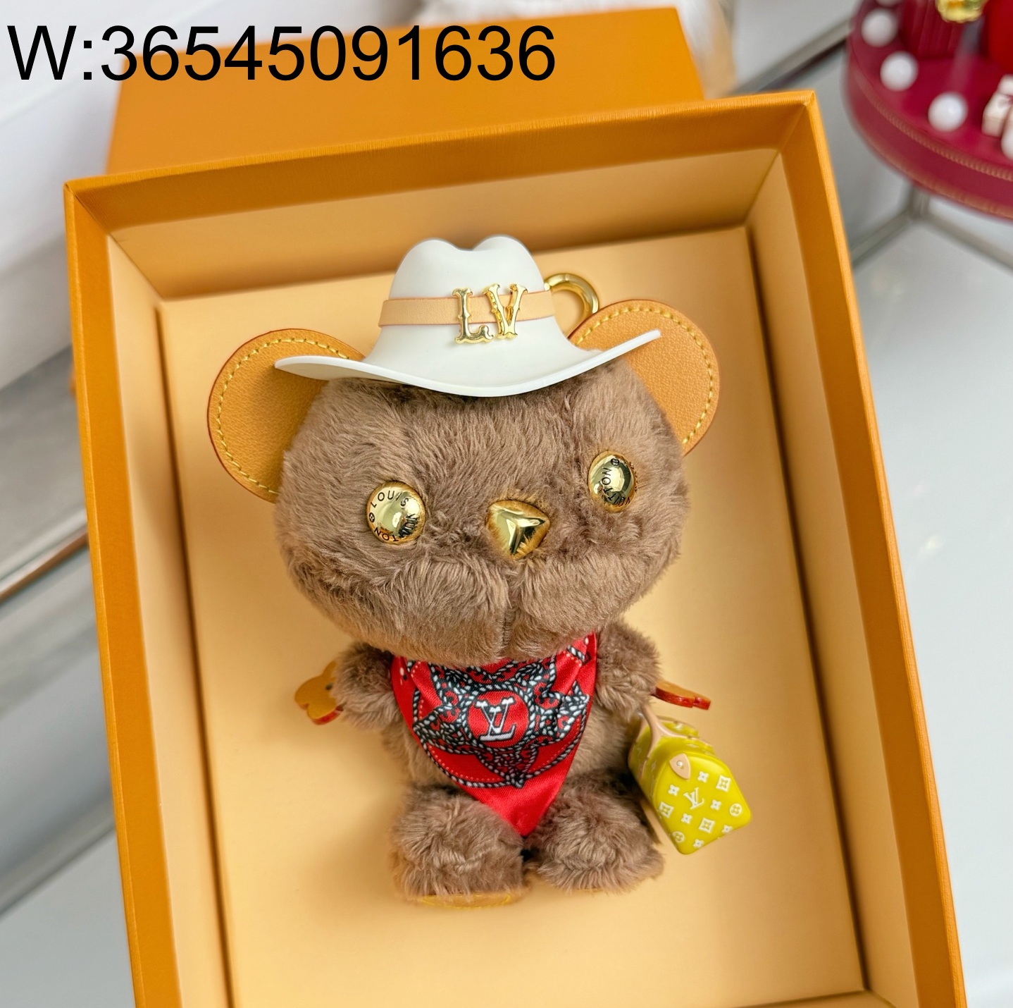 AGG 루이비통 LV 루이 베어 백 참 키링 M03176