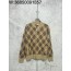 [사슬공장] 버버리 SS24 캐시미어 체크 지퍼 가디건 카키
