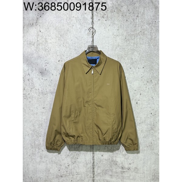 [사슬공장] 프라다 FW25 미니 모노그램 지퍼 자켓 카키