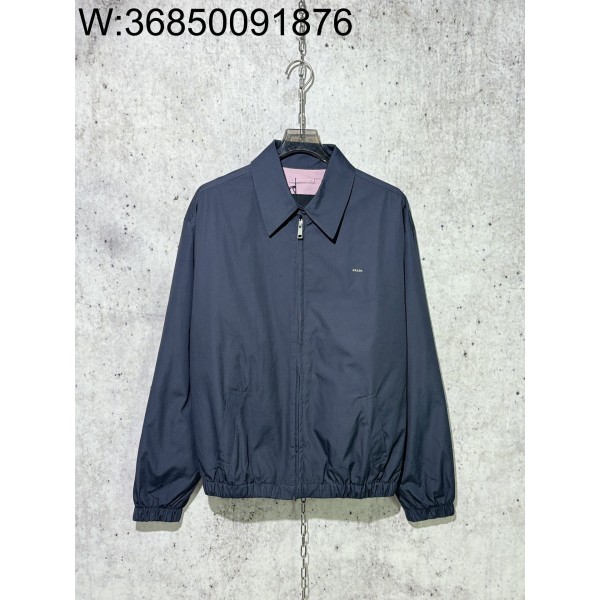 [사슬공장] 프라다 FW25 미니 모노그램 지퍼 자켓 블랙