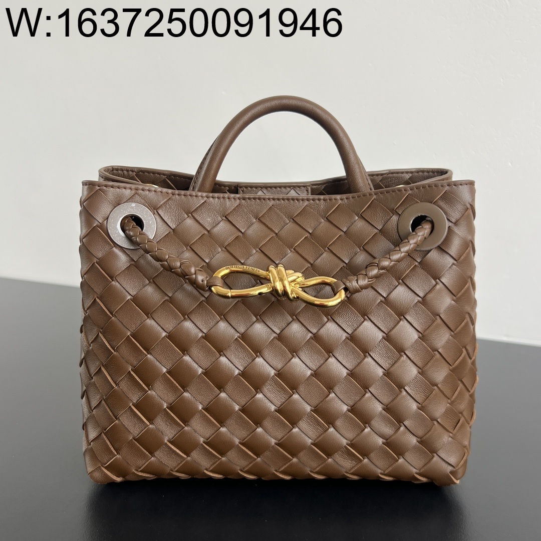 징 팩토리 보테가베네타 스몰 안디아모 743568 25*22*10.5cm 꼬냑