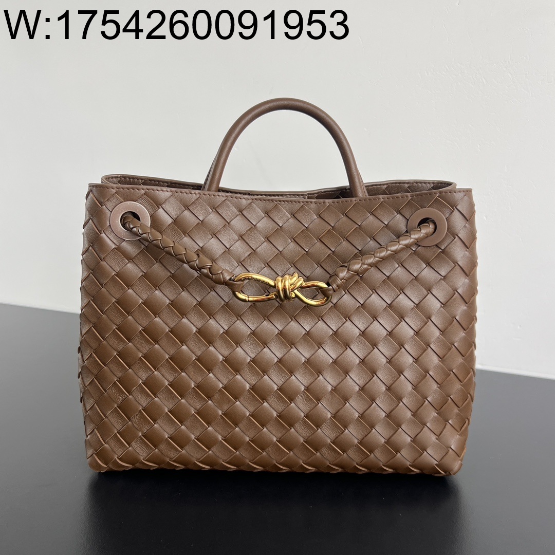 징 팩토리 보테가베네타 미디움 안디아모 743572 32.5*24*12cm 꼬냑