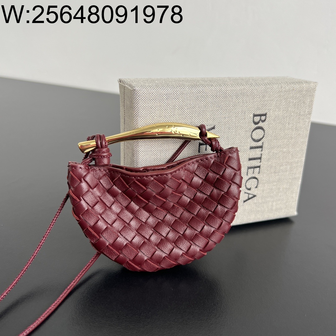 징 팩토리 보테가베네타 미니어처 사르딘 백 참 836834 10*7*1.5cm 와인