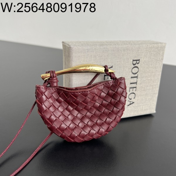 징 팩토리 보테가베네타 미니어처 사르딘 백 참 836834 10*7*1.5cm 와인