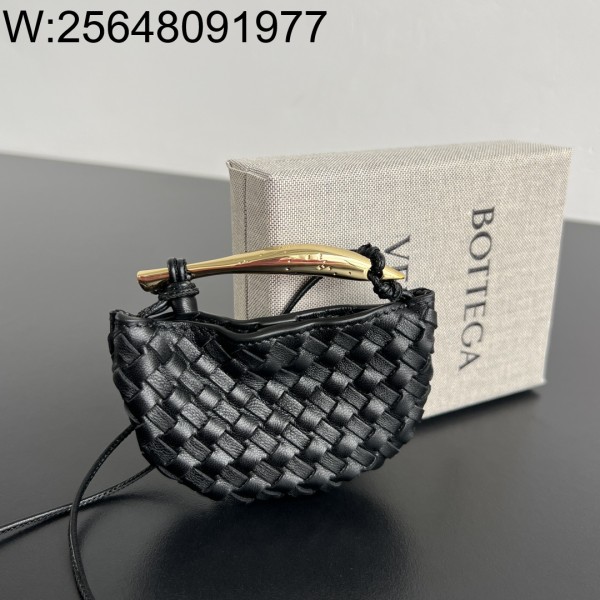 징 팩토리 보테가베네타 미니어처 사르딘 백 참 836834 10*7*1.5cm 블랙