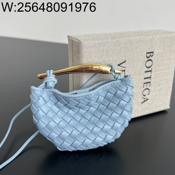 징 팩토리 보테가베네타 미니어처 사르딘 백 참 836834 10*7*1.5cm 스카이 블루