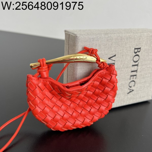 징 팩토리 보테가베네타 미니어처 사르딘 백 참 836834 10*7*1.5cm 레드