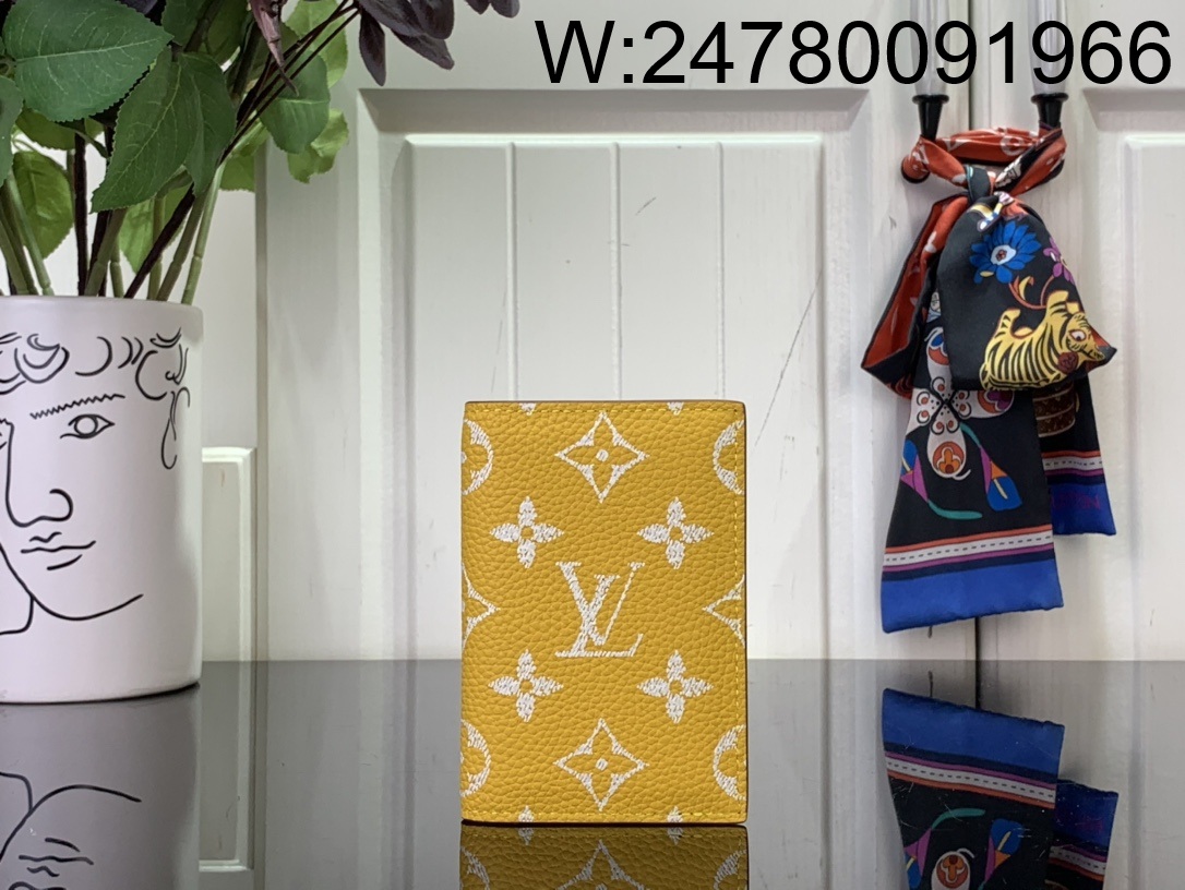 [88factory] 루이비통 포켓 오거나이저 카드지갑 M61696 M26080 1*7.5*11cm 옐로우