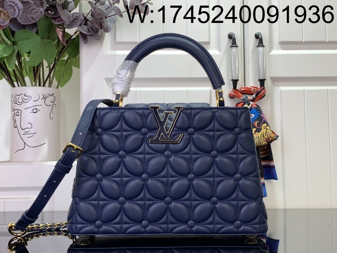 [88factory] 루이비통 카퓌신 이스트 웨스트 스몰 네잎클로버 M25283 17.3*9*27cm 네이비