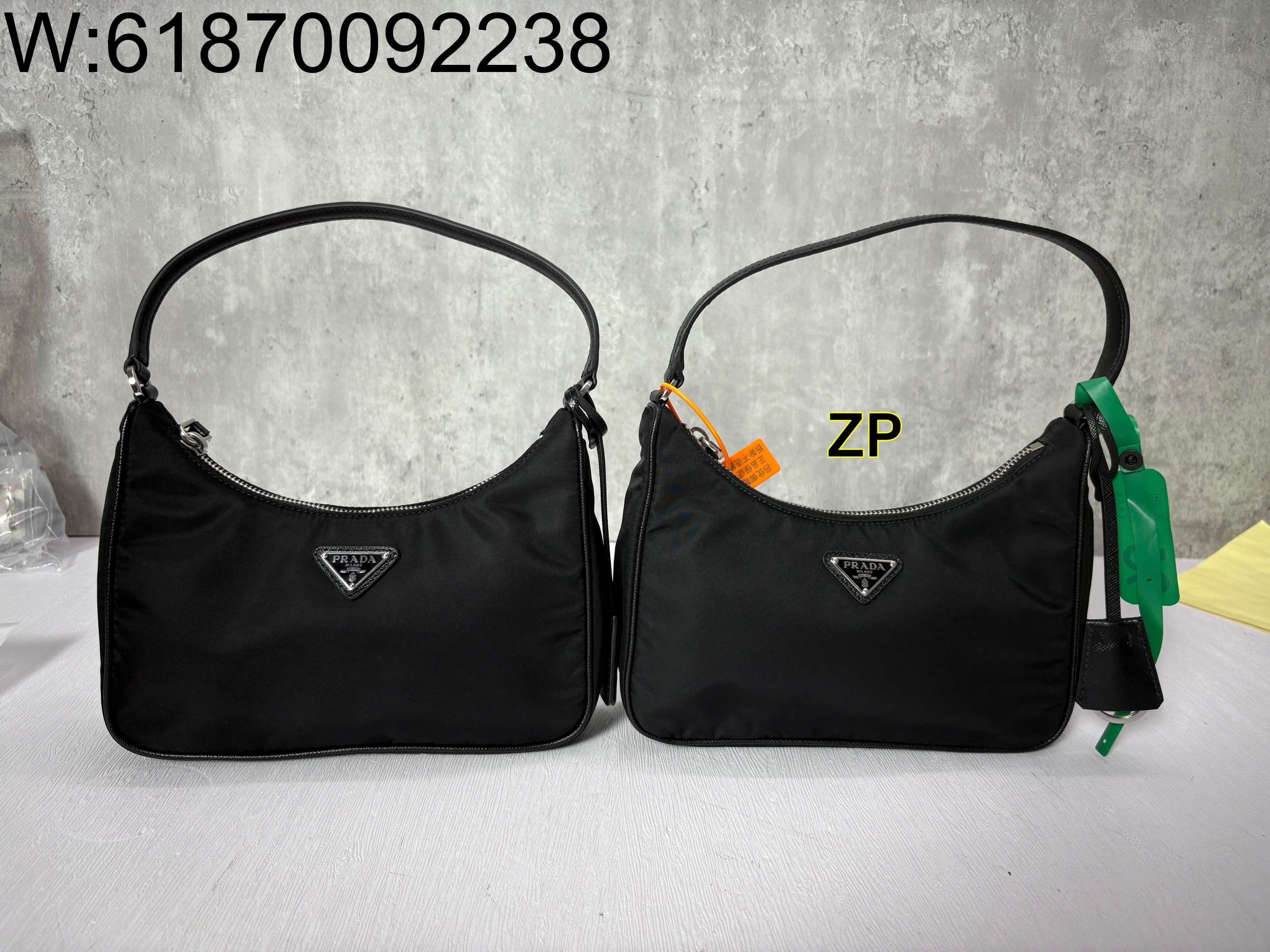 [사슬공장2] 프라다 리에디션 리나일론 호보백 미니백 블랙