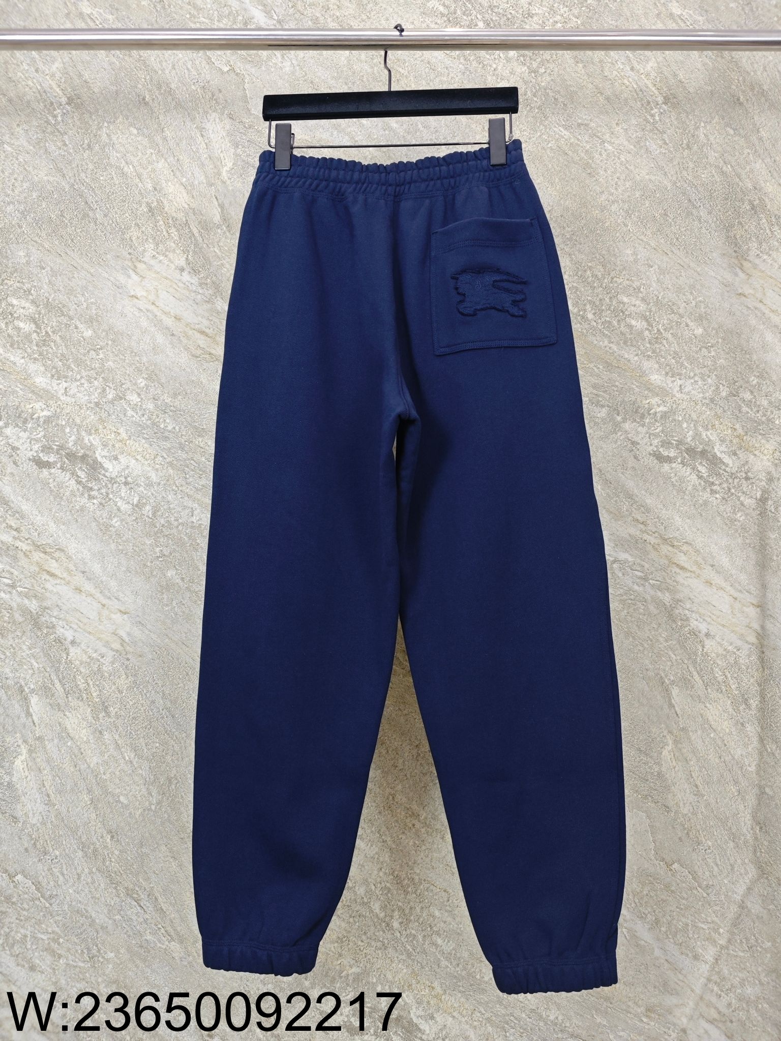 GTR공장 버버리 포켓 승마 자수 순색 조거 팬츠 네이비