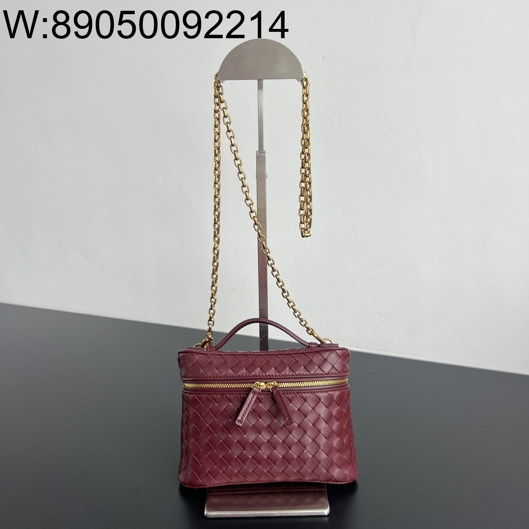 징 팩토리 보테가베네타 스몰 소프트 베니티 와인 843800 19*14*3cm