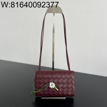 징 팩토리 보테가베네타 안디아모 데이지 파우치 838870 19*13*2cm 와인