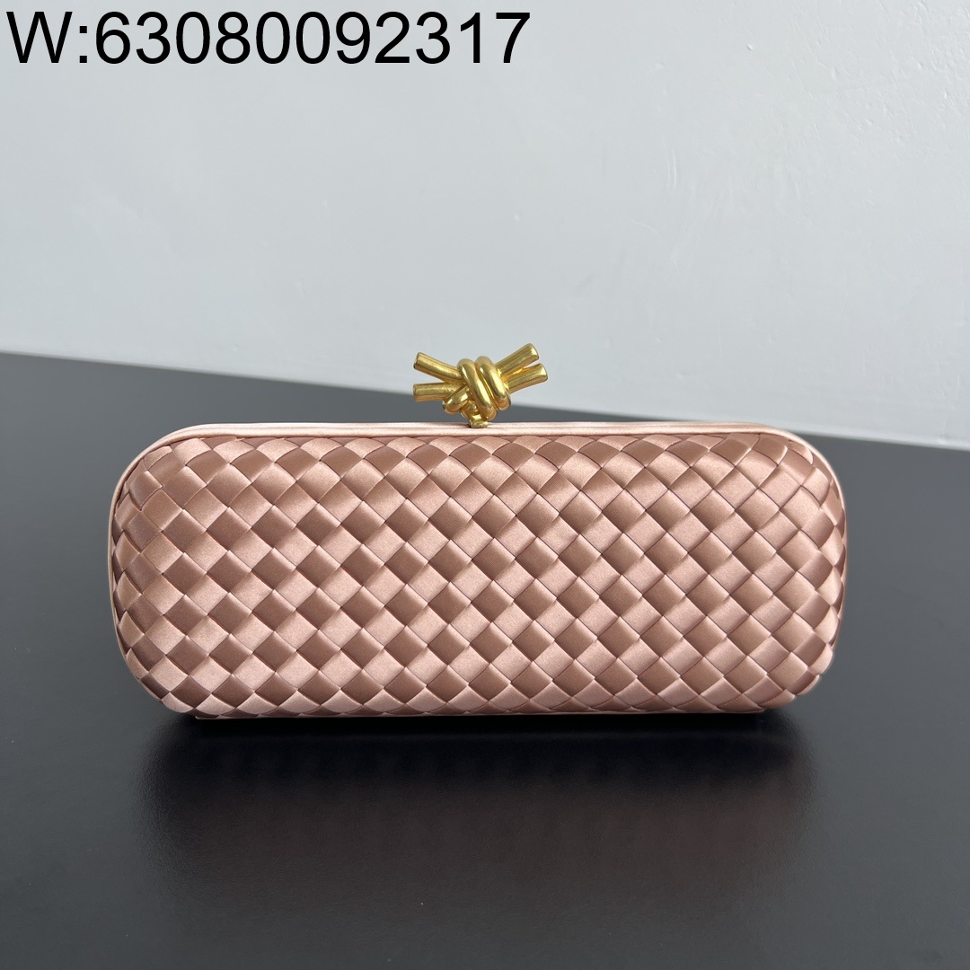 징 팩토리 보테가베네타 놋 717622 25*10*5cm 로즈 골드 실크 명주