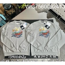 V공장 루이비통 니고 FW25 자수 맨투맨 그레이