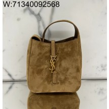 Pomegrante 생로랑 그레인 가죽 소재의 유영한 LE 5 A 7 베이비백 809461 15*7*16cm 브라운 스웨이드