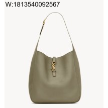 Pomegrante 생로랑 그레인 가죽 소재의 LE 5 A 7 소프트 라지백 753837 30*13*31cm 올리브