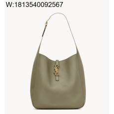 Pomegrante 생로랑 그레인 가죽 소재의 LE 5 A 7 소프트 라지백 753837 30*13*31cm 올리브