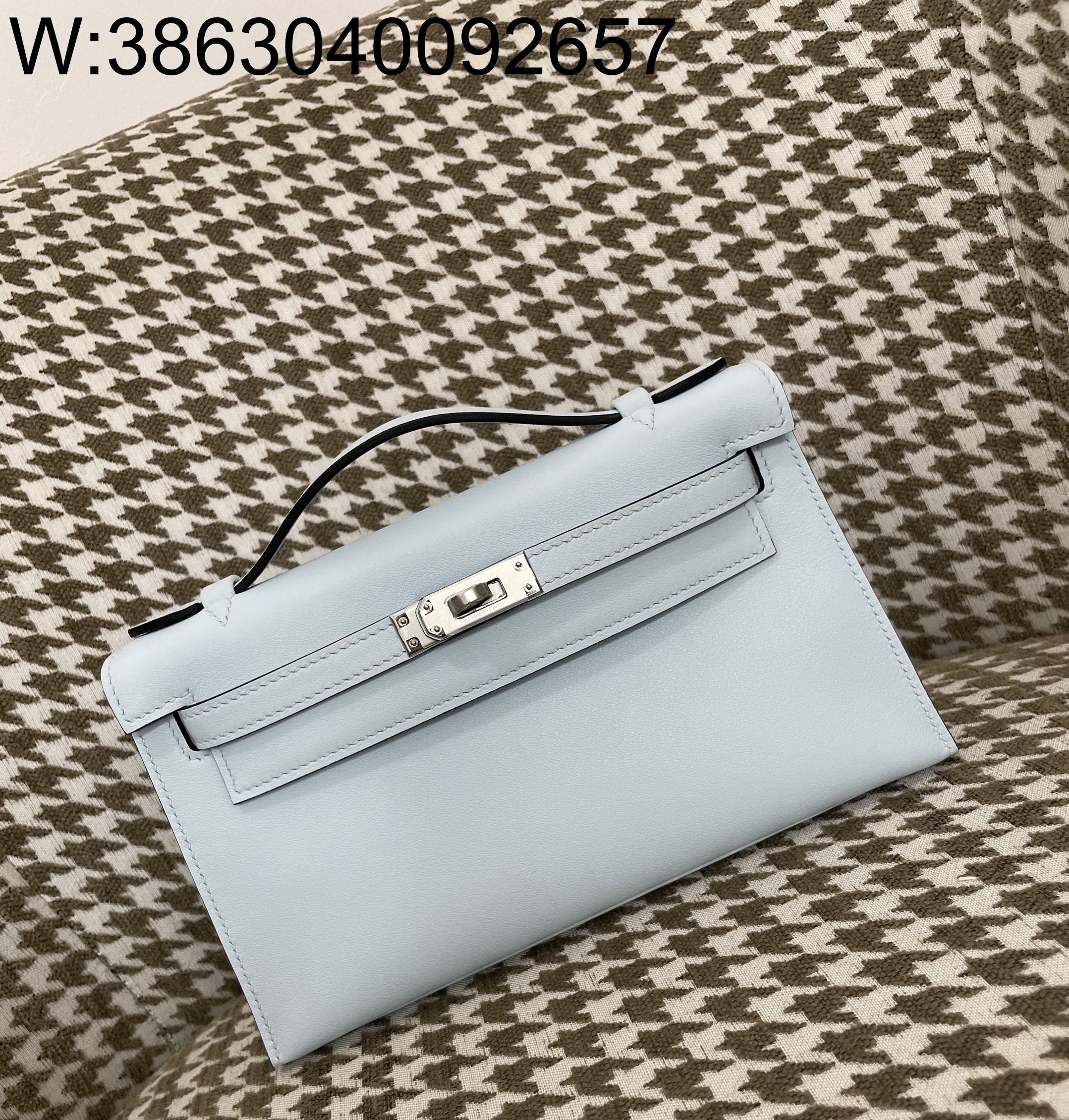 [장인의집] 에르메스 켈리 22 은장 연 스카이 블루 swift