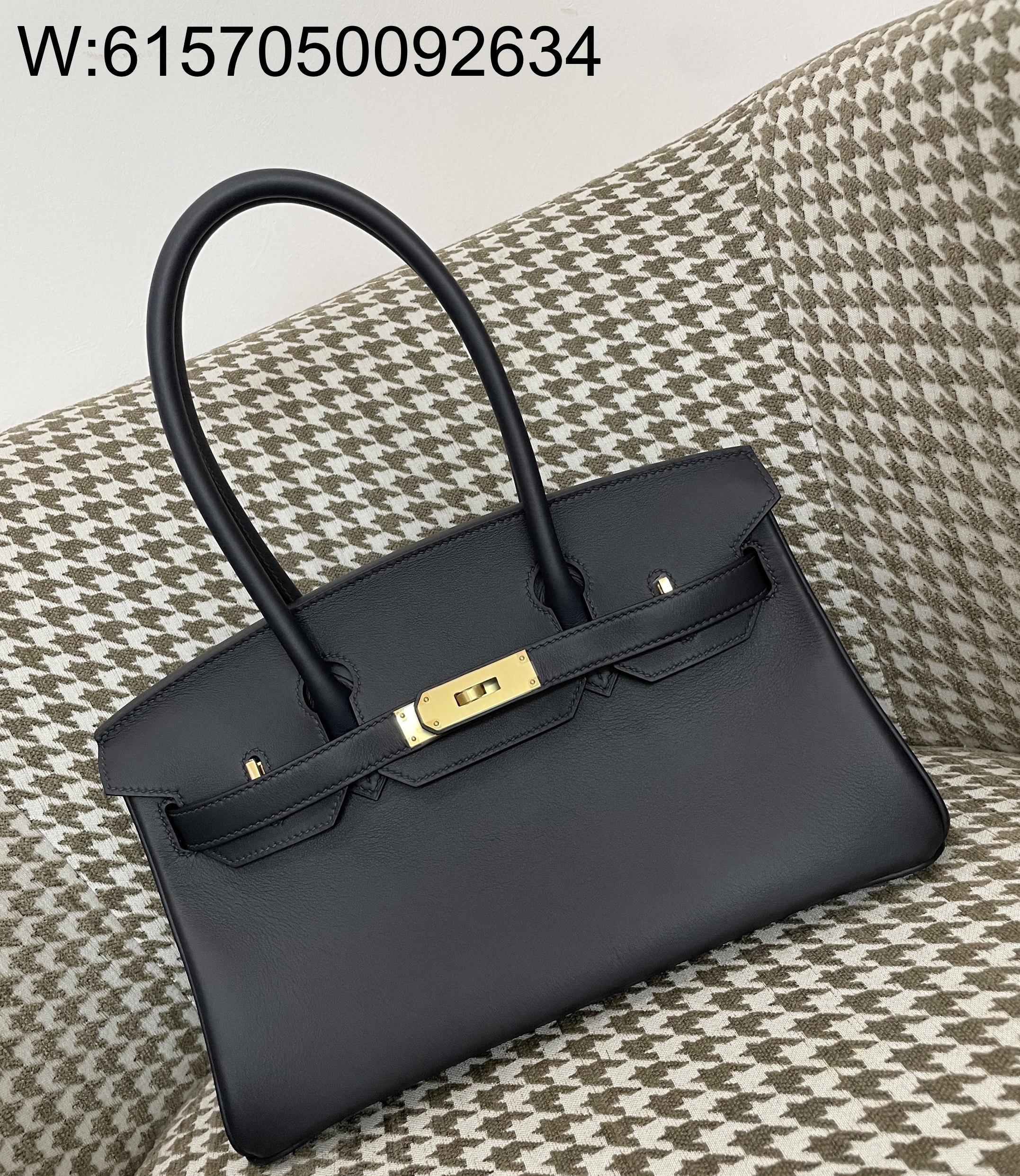 [장인의집] 에르메스 버킨 29 숄더 금장 네이비 블랙 swift