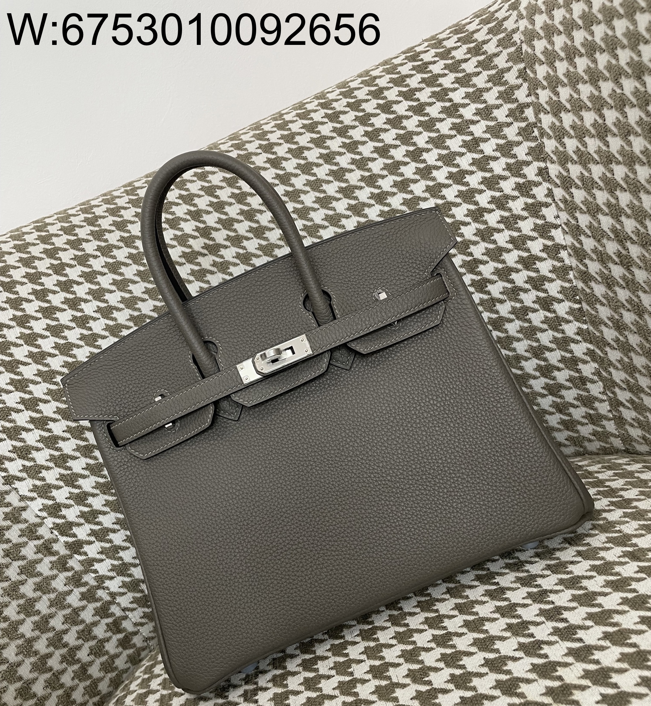 [장인의집] 에르메스 버킨 25 진회색 은장 togo