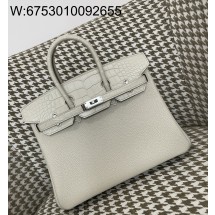 [장인의집] 에르메스 버킨 25 아이보리 은장 togo 타치 이음