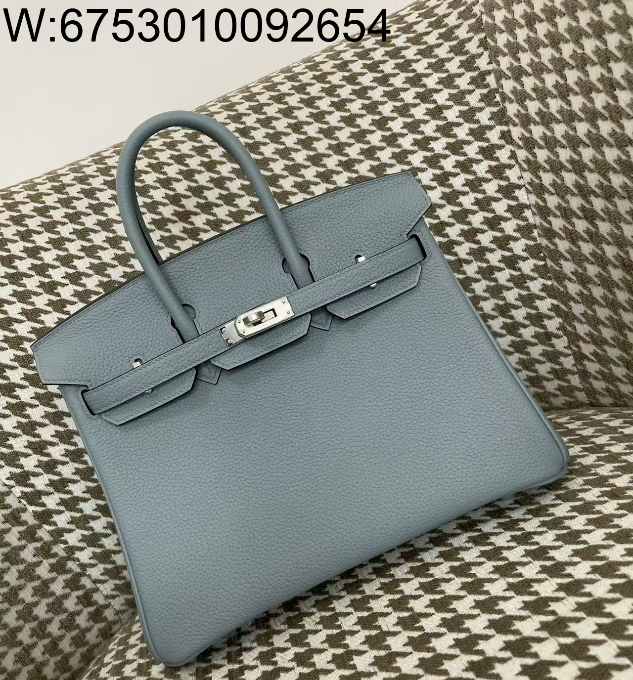 [장인의집] 에르메스 버킨 25 블루 은장 togo