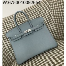 [장인의집] 에르메스 버킨 25 블루 은장 togo