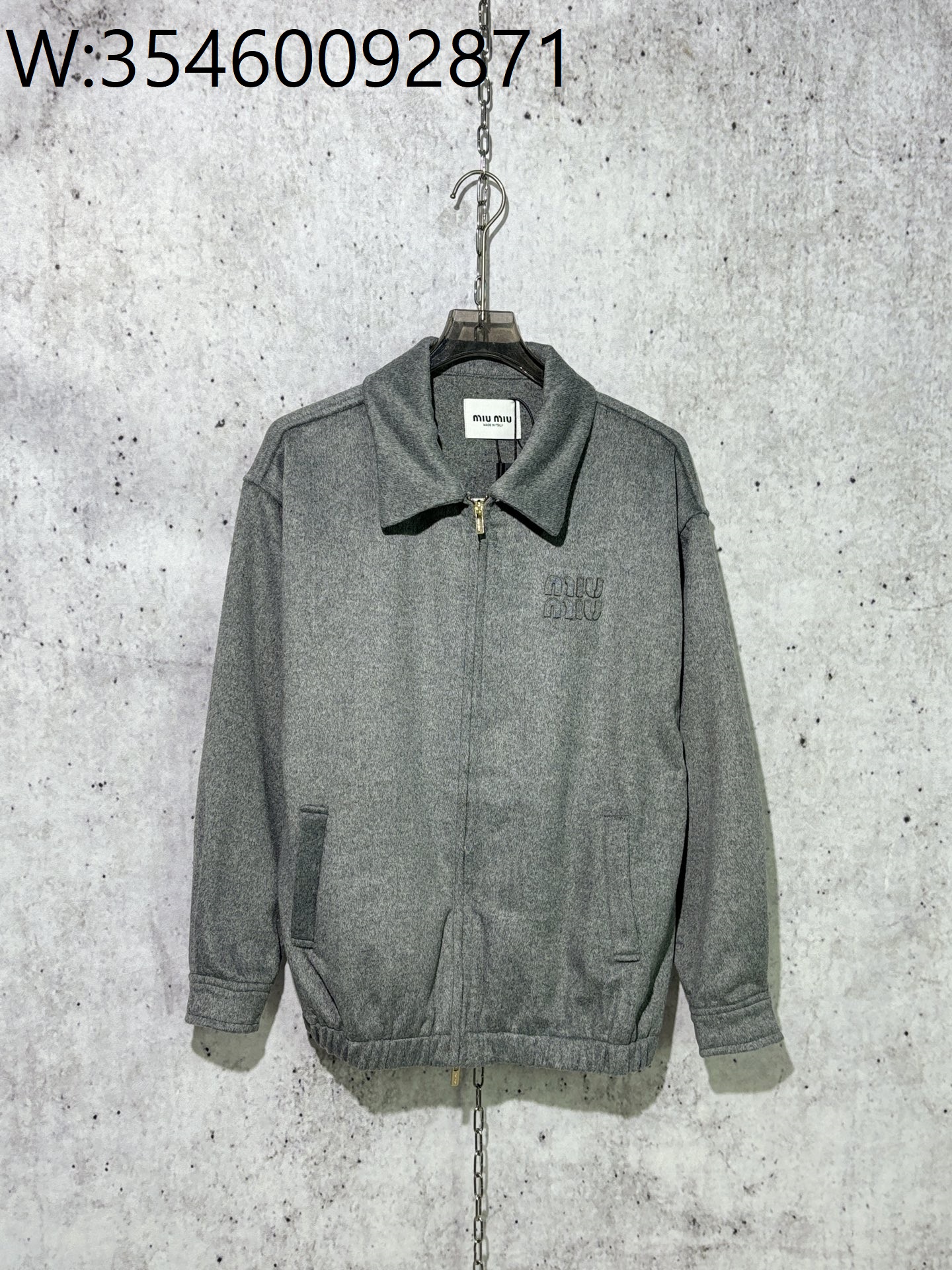 [사슬공장] 미우미우 그레이 자켓 ML1304SOOO