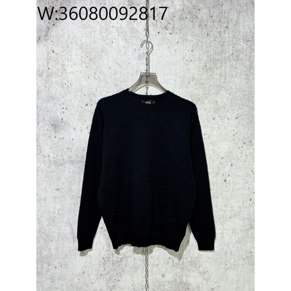 [사슬공장] 펜디 올 오버 FF로고 입체 자카드 니트 블랙