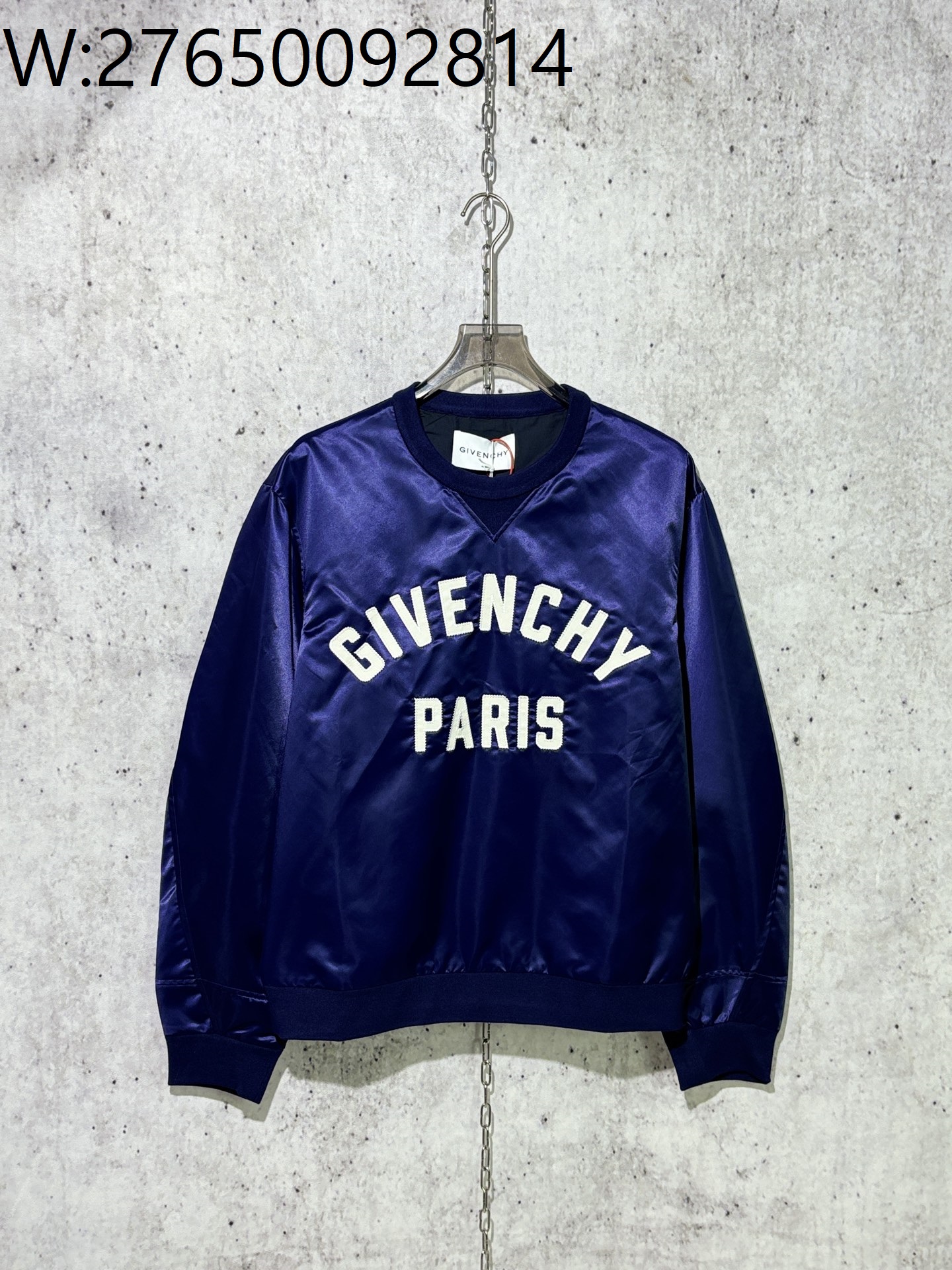 [사슬공장] 지방시 프라스 패치 모노그램 맨투맨 다크 블루