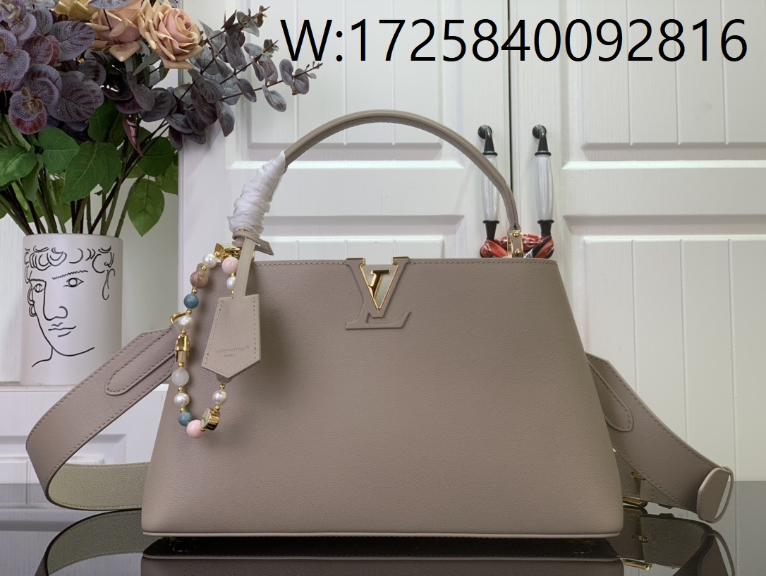 [88factory] 루이비통 카퓌신 MM 수플 M12929 24*12*33cm 호두색