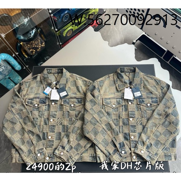 V공장 루이비통 빈티지 24SS 3D 다미에 데님 자켓