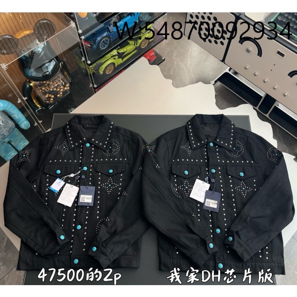 V공장 루이비통 24FW 리벳 모노그램 데님 자켓 블랙