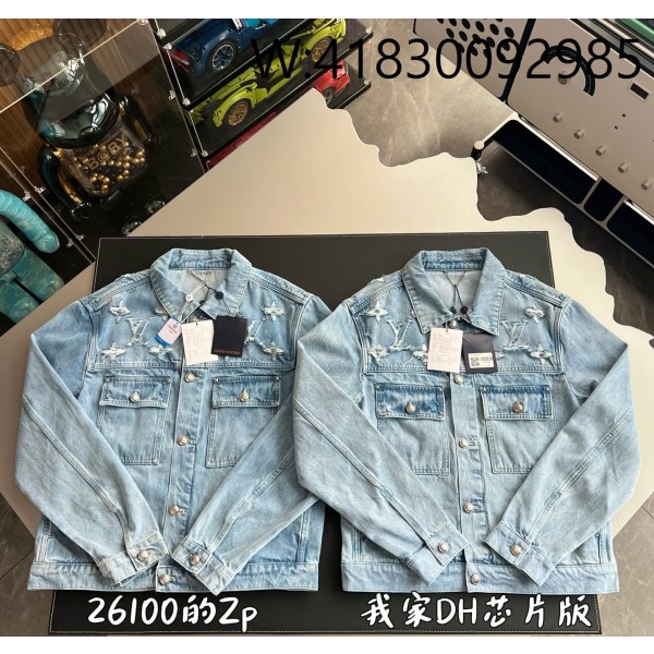 V공장 루이비통 SS25 모노그램 대미지 데님 자켓