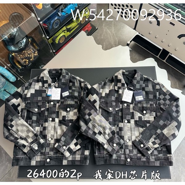 V공장 루이비통 다모플라주 클래식 데님 재킷 자켓 1AHEBG