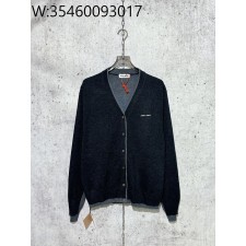 [사슬공장] 미우미우 모노그램 페이크 레이어링 가디건 다크 그레이