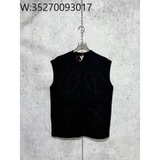 [사슬공장] 로에베 SS25 점보 로고 양털 민소매 블랙