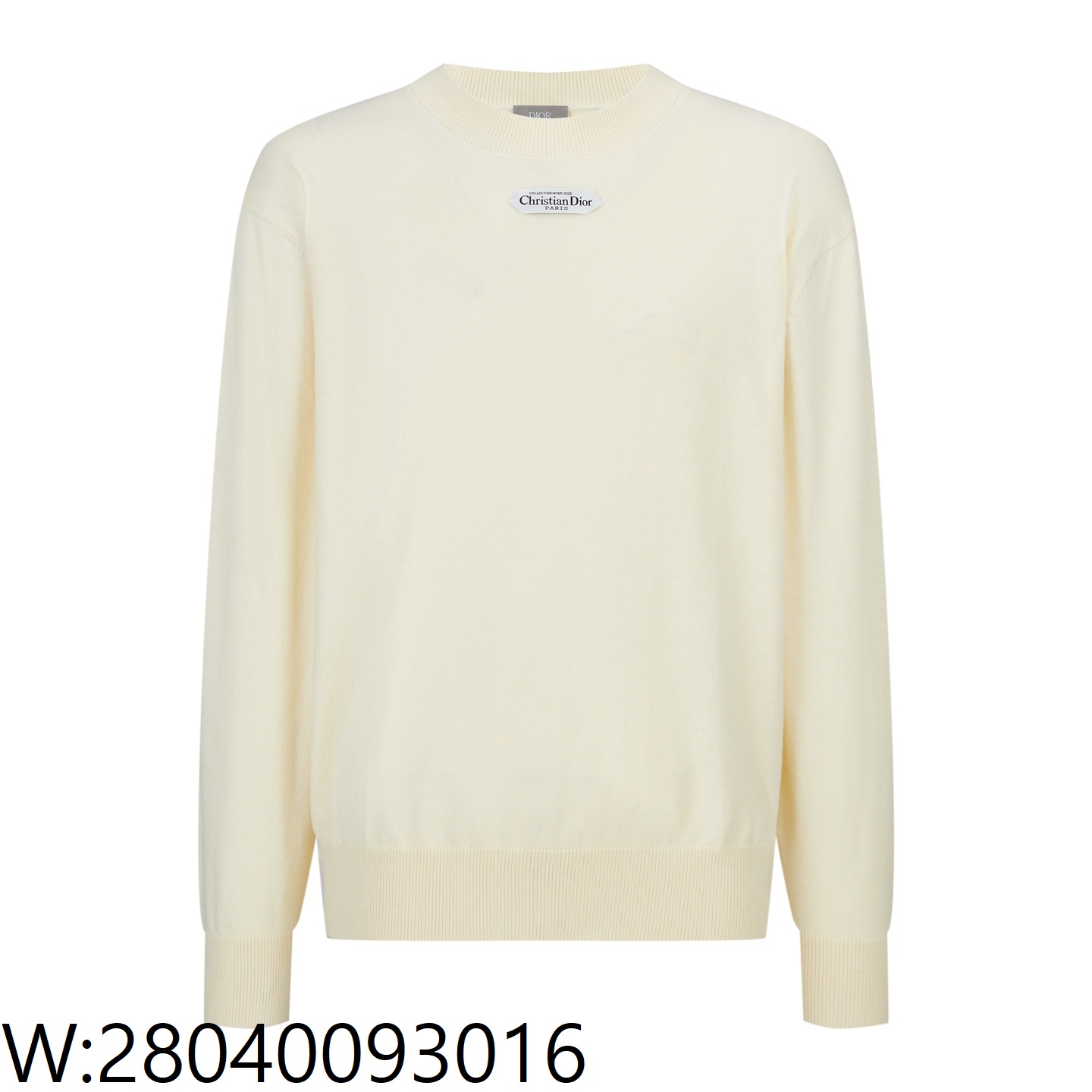 [잔디집2] 디올 앞 패치 모노그램 순색 니트 베이지