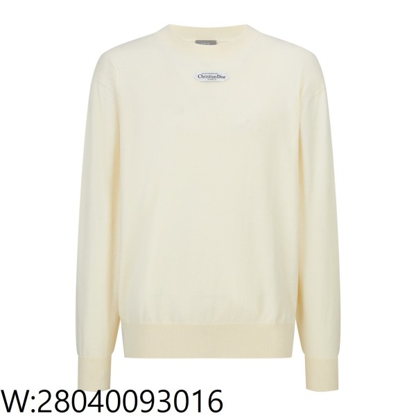 [잔디집2] 디올 앞 패치 모노그램 순색 니트 베이지