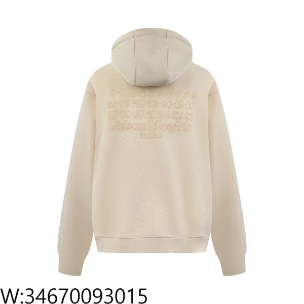 [잔디집2] 메종마르지엘라 뒷면 자수 후드집업 아이보리