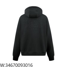 [잔디집2] 메종마르지엘라 뒷면 자수 후드집업 블랙