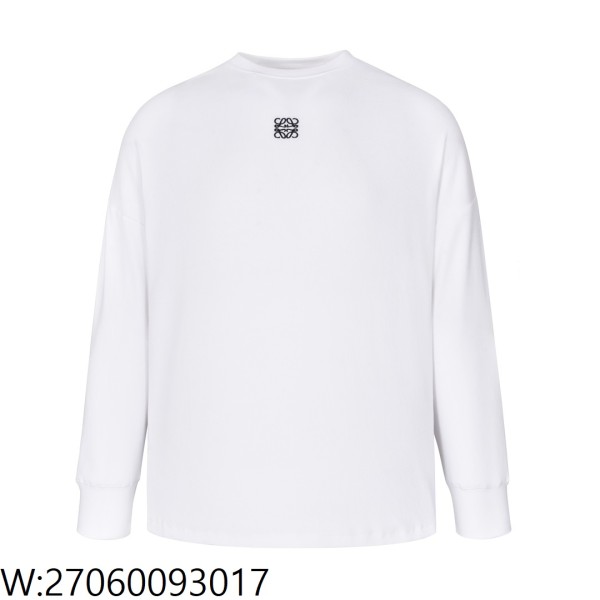 [잔디집2] 로에베 24SS 로고 자수 긴팔티 화이트