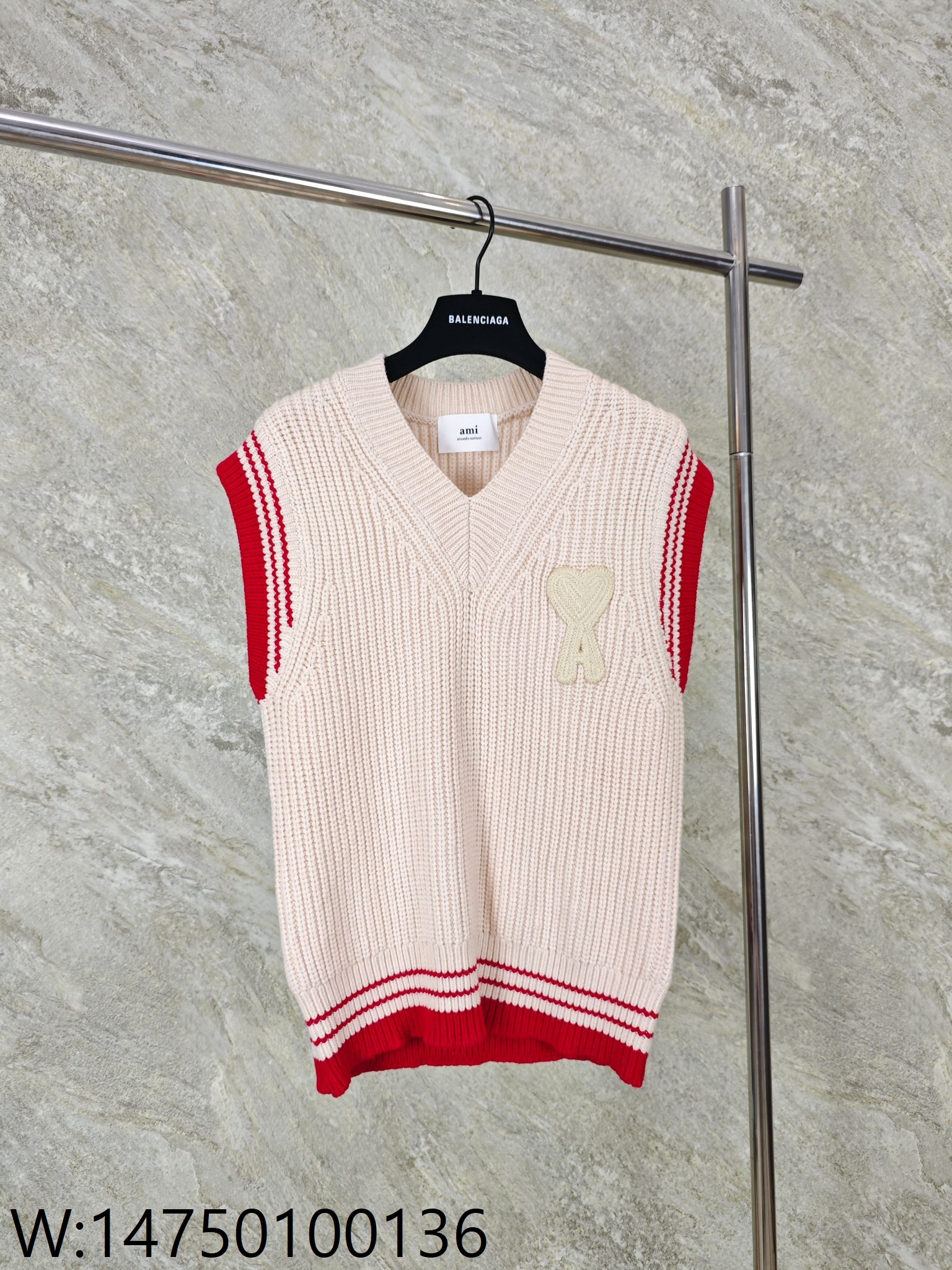 GTR공장 아미 점보 로고 배색 자카드 민소매 핑크