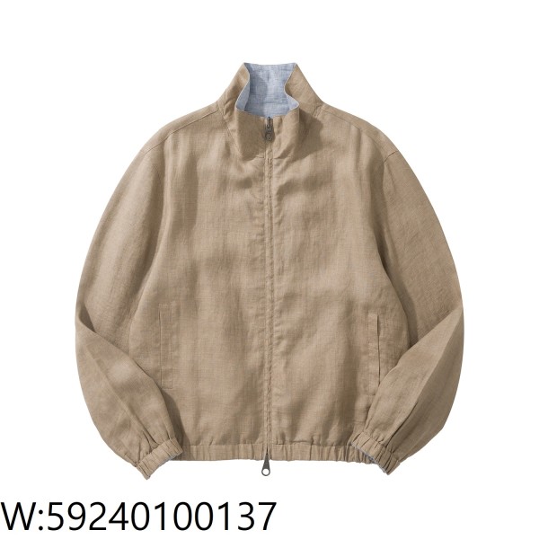 [흰] 로로 피아나 Loro Piana 아마 양면 양색 자켓