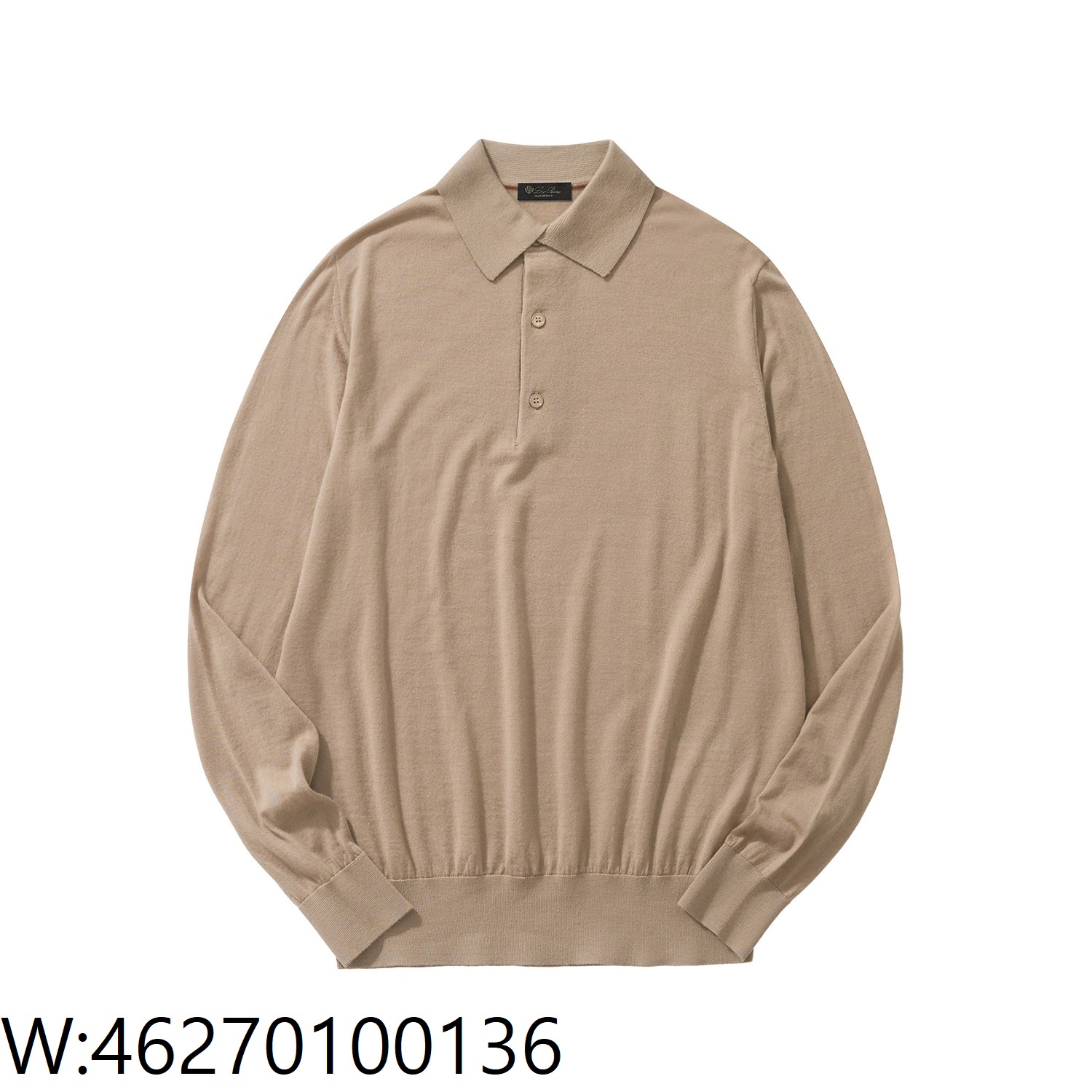 [흰] 로로 피아나 Loro Piana 양털 긴팔 카라티 / 긴팔티 / 폴로 / 폴로티 카키