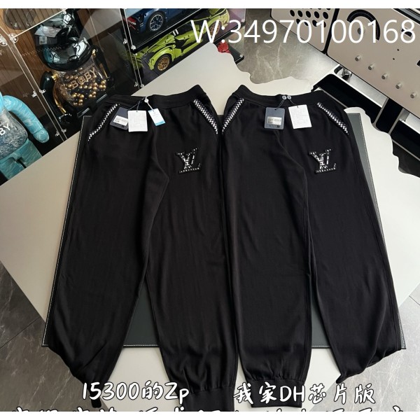 V공장 루이비통 니트 트랙 팬츠 바지 블랙